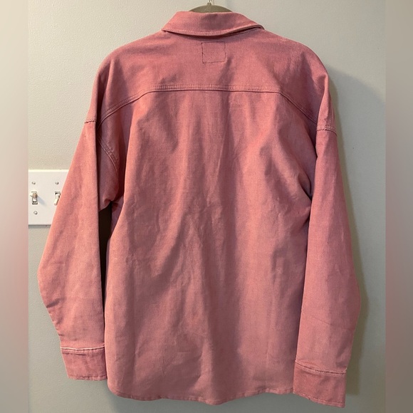 Dickies foxglove pink corduroy button down Haleyville long sleeve shirt size XS - Picture 6 of 6